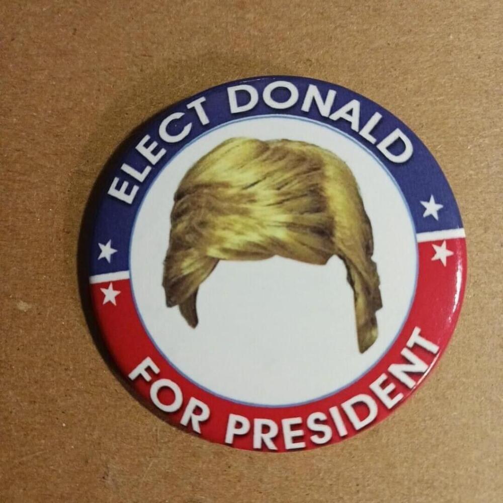 Vintage Donald Trump For President Pin